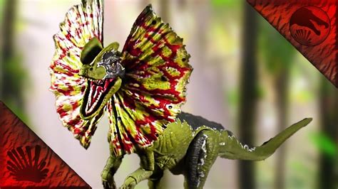 New Jurassic Park Amber Collection Dilophosaurus Amazing Spitter Youtube
