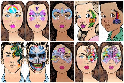 Sparkling Faces The Ultimate Face Painting Practice Guide Colorful