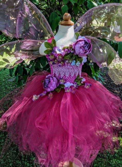 Whimsical Fairy Costume Dressleaves Flower Fairy Dress Fairy Etsy