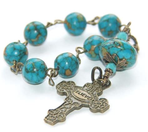 Christian Pocket Rosary Prayer Beads Short By Praisebead On Etsy