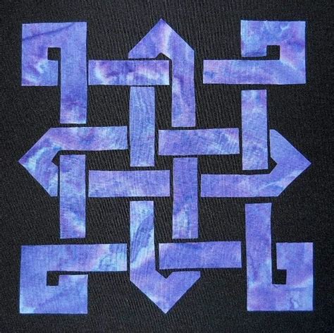 Celtic Knot Block 2 Quilt Applique Pattern Design Etsy Celtic Quilt