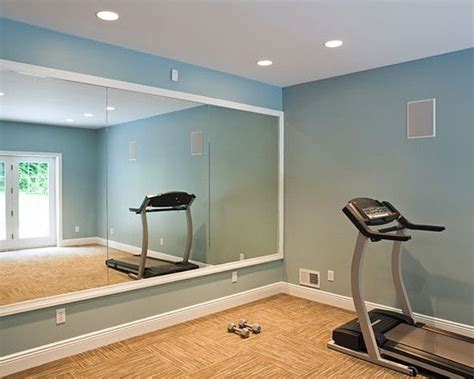 Mirrored Wall Gym Room At Home Workout Room Home Home Gym Decor