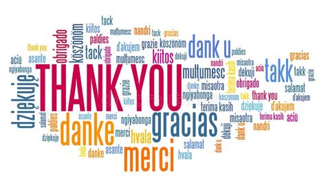 Thank You Multiple Languages Stock Illustrations 77 Thank You