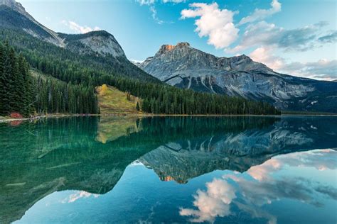 Emerald Lake Yoho National Park British Columbia Amid The Conifer