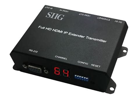 Siig Full Hd Hdmi Extender Over Ip With Poe Rs 232 And Ir Transmitter