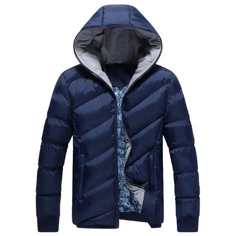 Buy The New Mens Warm Hooded Cotton Padded Jacket