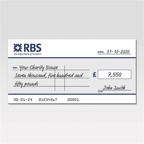 Rbs Giant Cheque Poster Paper