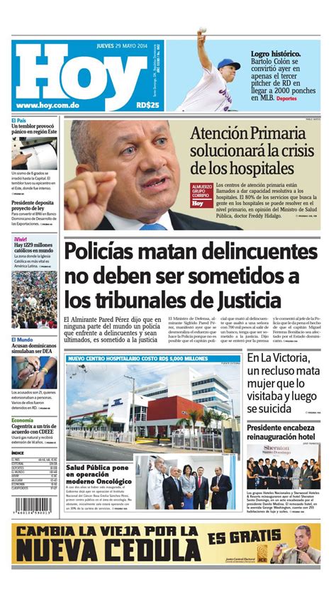 Periodico Hoy 29 De Mayo By Periodico Hoy Issuu
