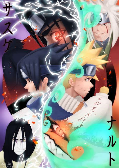 Artstation Naruto Sasuke Poster