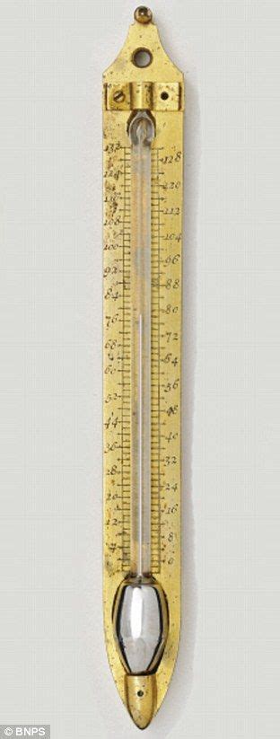 Rare Mercury Thermometer Made By Daniel Fahrenheit In Early 1700s Set