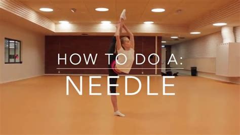 For some, this means trying sky diving and roller derby. How to do a: Needle - YouTube