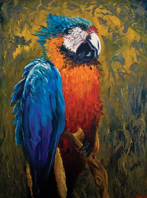 Big Parrot Painting On Behance