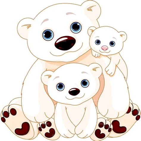Winter Bear Bundle Clipart Baby Bear Clip Art Cute Bear