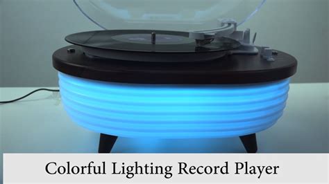 Colorful Lighting Record Player Youtube