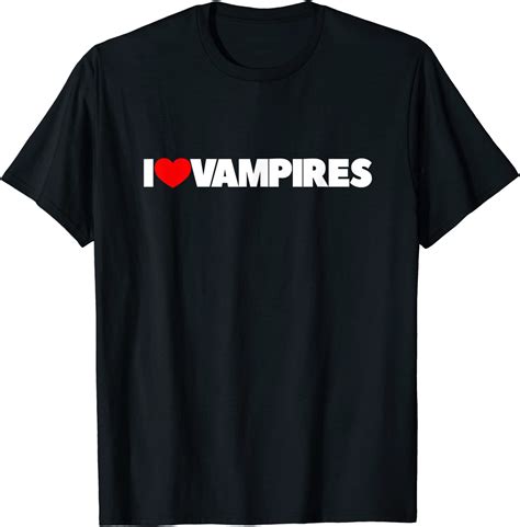 I Love Vampires T Shirt Uk Fashion