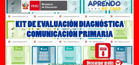 Kit De EvaluaciÓn DiagnÓstica ComunicaciÓn Primaria Julio 2021