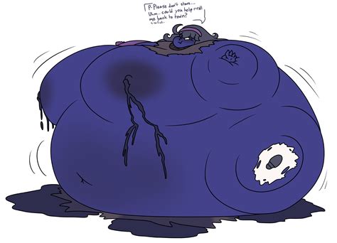 Rule 34 Blueberry Girl Blueberry Inflation Clothes Ripped Hex Maniac