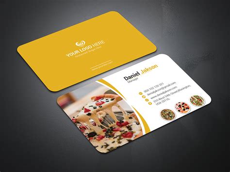 restaurant business card  behance