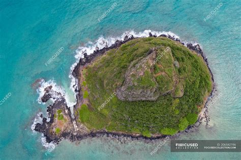 Aerial View Of Beautiful Island — Drone Summer Stock Photo 206542196
