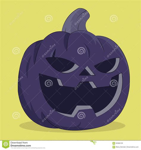 Sniden Halloween Pumpa Stock Illustrationer Illustration Av Barn