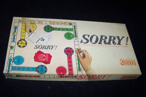 Vintage Sorry Board Game Parker Brothers Complete