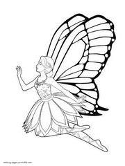 So you can print your own coloring book. Barbie Mariposa and The Fairy Princess coloring pages for ...
