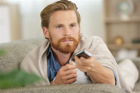 Man With Remote Control Stock Photo Image Of Landscape