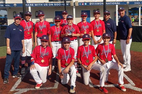 hustle baseball cruises to 12u school s out championship diamond nation