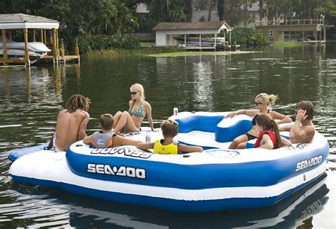 8 Person Inflatable Island With Speakers Inflatable Island Sales