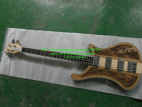 Custom 4003 Bass 4 String One Piece Neck Bass Guitar Wood Manual