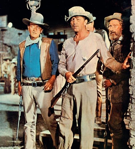 John Wayne Robert Mitchum Arthur Hunnicutt In El Dorado John Wayne
