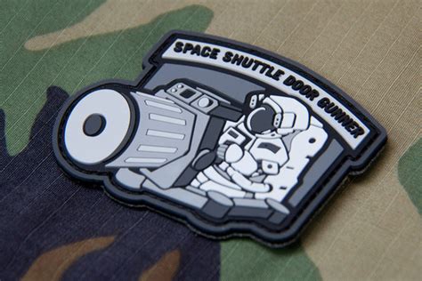 Space Shuttle Doorgunner Pvc Morale Patch Tactical Outfitters