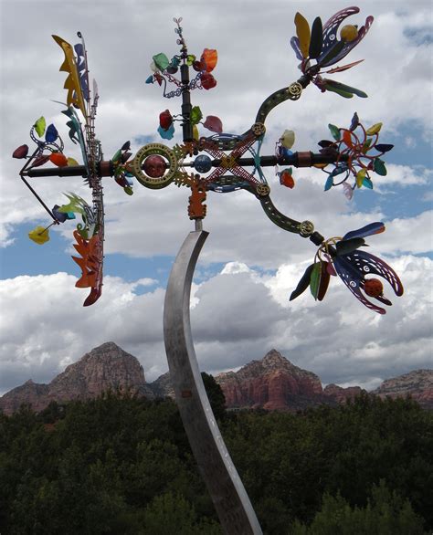 Kinetic Wind Sculpture In Sedona Arizona Wind Art Wind Sculptures