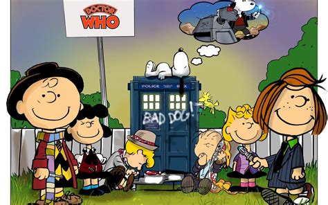 Doctor Who Meets Peanuts Charlie Brown Peanuts Peanuts Snoopy Schulz