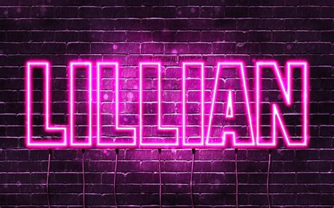 Download Wallpapers Lillian 4k Wallpapers With Names Female Names