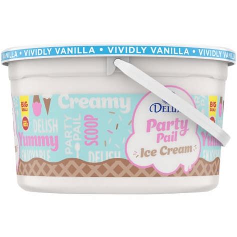 Kroger Deluxe Big Deal Vividly Vanilla Ice Cream Family Size Oz Frys Food Stores