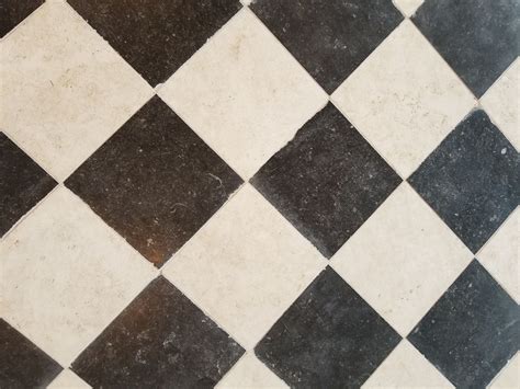 Harlequin Pattern With Belgian Bluestone And Reclaimed Dalle De France