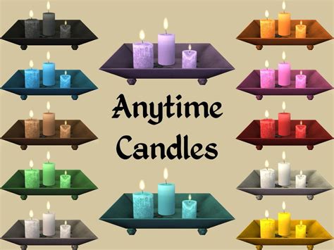 Mod The Sims Anytime Candles Recoloured Recolor Sims Candles