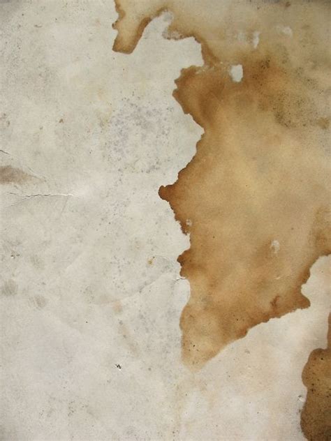 Present Continuous Coffee Staining Texture Water Tea Stained Paper