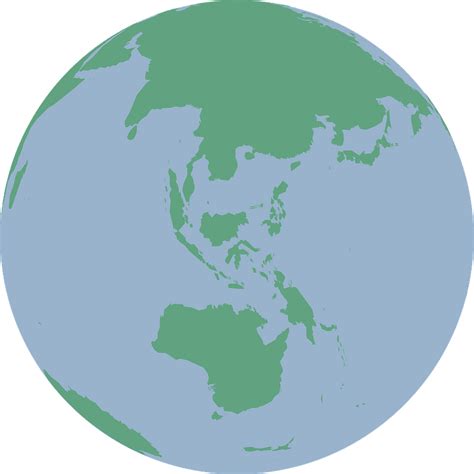 Earth With Asia And Australia Clipart Free Download Transparent Png