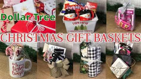 DOLLAR TREE CHRISTMAS GIFT BASKETS High End Gift Ideas 2020 DIY