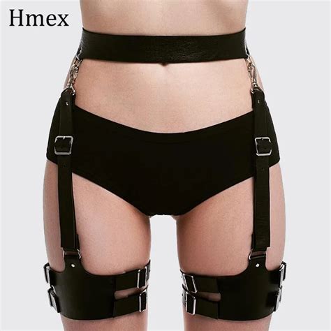 fast shipping and low prices leisure shopping women faux leather garter belts straps waist thigh