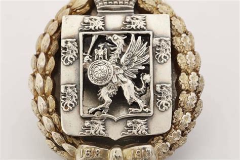 Russian Jewel Rare Russian Romanov Tercentenary Award With Document