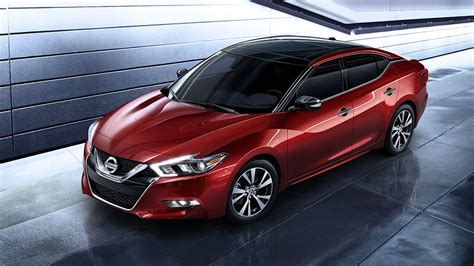 2016 Nissan Maxima Coulis Red Aerial Side View Large