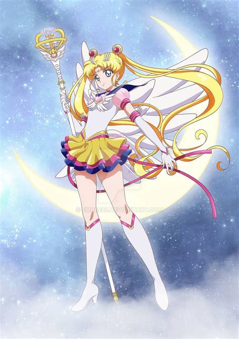 Eternal Sailor Moon In SMC Season Artstyle By EMCee On DeviantArt Sailor Chibi Moon