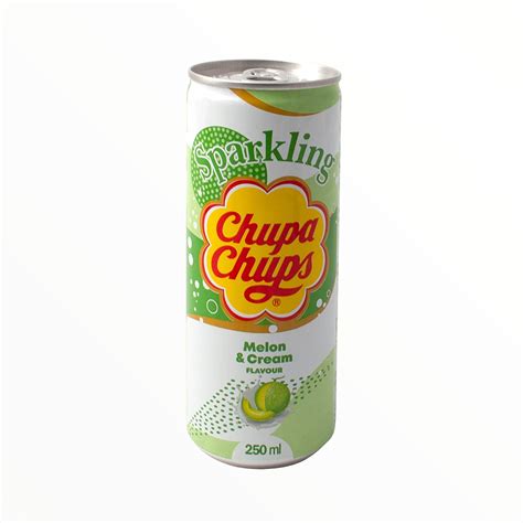 Buy Chupa Chups Sparkling Soft Drink Soda Melon And Cream Flavor 250ml 85 Fl Oz 24 Pack