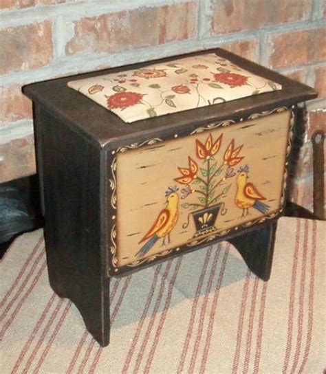 Items Similar To Sewing Box Tall Tole Painting Wooden Unfinished On Etsy