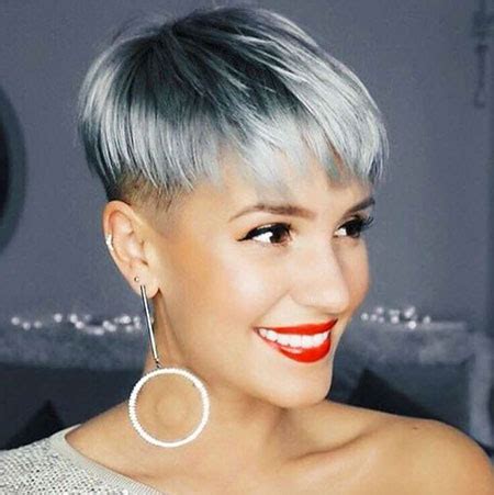 Tousle your hair and get that as an asian girl, a short bob haircut with bangs tossed on one side and layers, gray hair color will suit you like never before. 23 Grey Short Hairstyles for a New Look - crazyforus