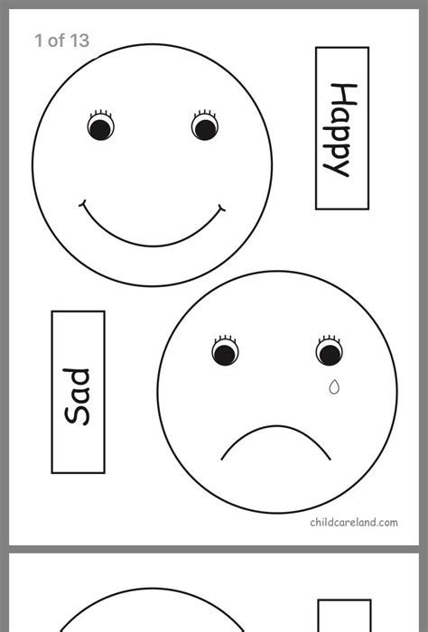Preschool Emotions Worksheet For Preschoolers