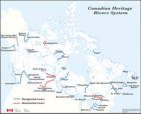 Rivers In Canada Map